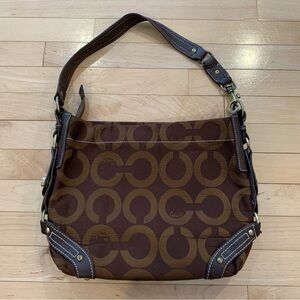 Coach Carly boho shoulder bag brown purse No. A2J-10619